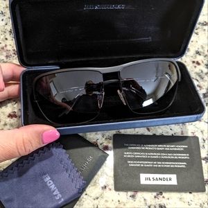 NIB JIL SANDER JS104SM 001 125 Women's Sunglasses 100% UV Protection